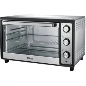 Forno Elétrico de Bancada Philco 60L Preto/Inox PFE60I Forno Elétrico de Bancada Philco 60L Preto/Inox PFE60I