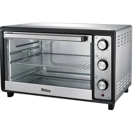 Forno Elétrico de Bancada Philco 60L Preto/Inox PFE60I