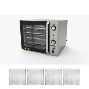 Forno Elétrico Turbo Convector Venâncio com 4 Assadeiras Inox 220V FCSB4E Forno Elétrico Turbo Convector Venâncio com 4 Assadeiras Inox 220V FCSB4E
