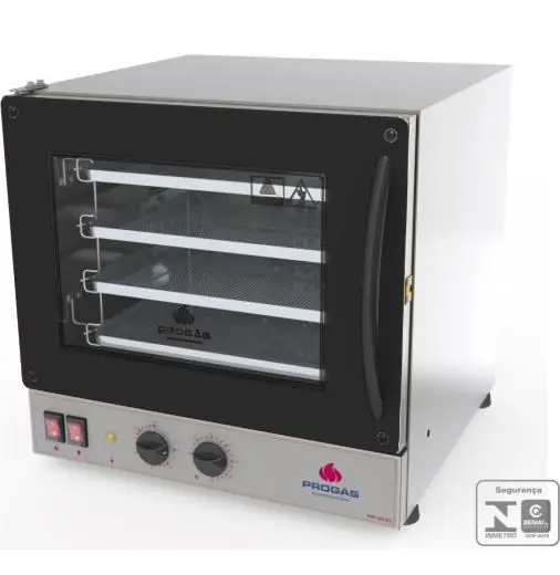 Forno Elétrico Turbo Progás Fast Oven 4 Assadeiras Preto 220V