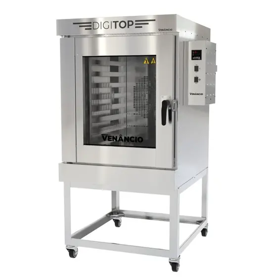 Forno Elétrico Turbo Venâncio Ciclone 8 Esteiras Inox Monofásico 220V FTCE8