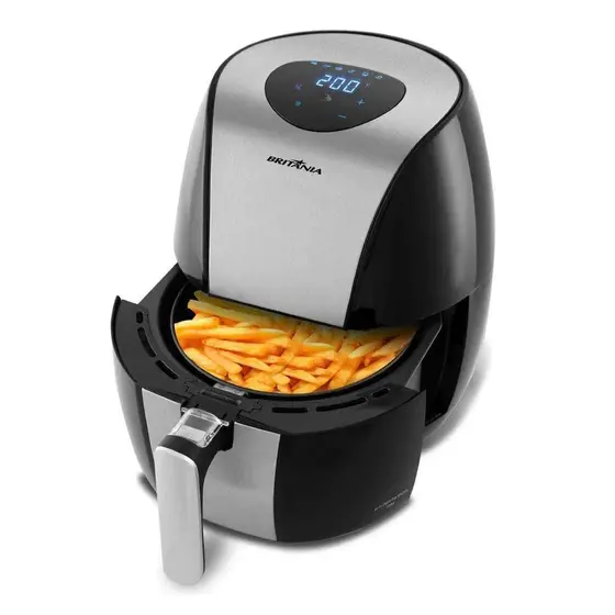 Fritadeira Elétrica Air Fryer Britânia Digital Inox 4L 220V BFR20PI