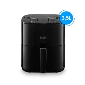 Fritadeira Elétrica Air Fryer Elgin Facilita Fry Preta 3,5L 1400W 220V Fritadeira Elétrica Air Fryer Elgin Facilita Fry Preta 3,5L 1400W 220V