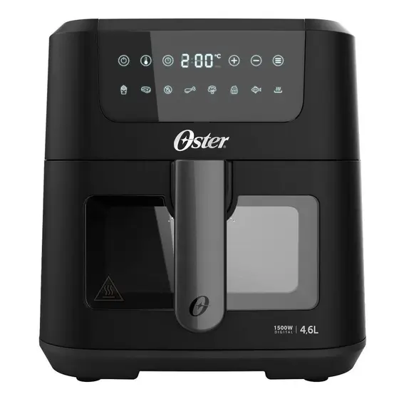 Fritadeira Elétrica Air Fryer Oster Clear Digital 4,6L 1500W OFRT970