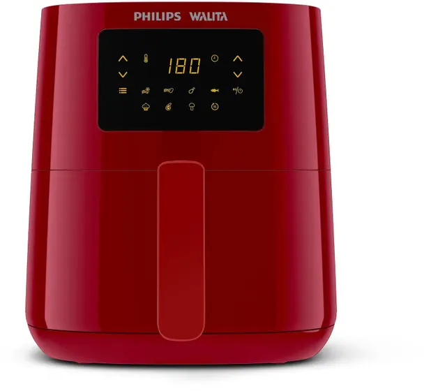 Fritadeira Elétrica Air Fryer Philips Walita Série 3000 Digital Vermelha 1400W 220V RI9252/40