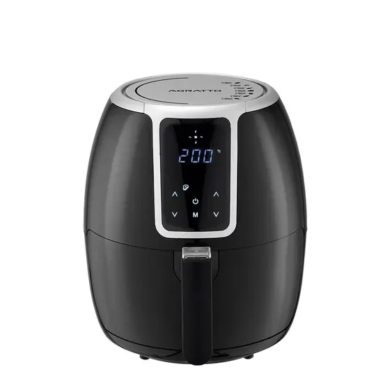 Fritadeira Elétrica Air Fryer Agratto Supremma Digital Preta 3,6L