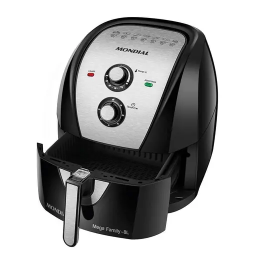 Fritadeira Elétrica Air Fryer Mondial 8L 110V AFN-80-BI