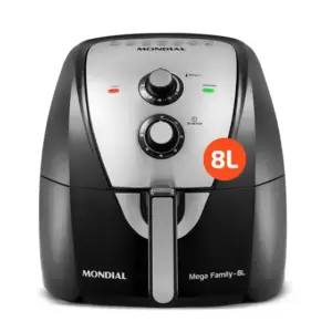 Fritadeira Elétrica Air Fryer Mondial Preto/Inox 8L 1900W 220V AFN-80-BI Fritadeira Elétrica Air Fryer Mondial Preto/Inox 8L 1900W 220V AFN-80-BI