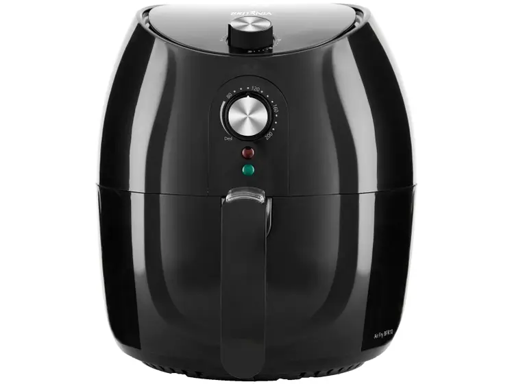 Fritadeira Elétrica Air Fryer Britânia Preta 4,1L com Timer BFR10P