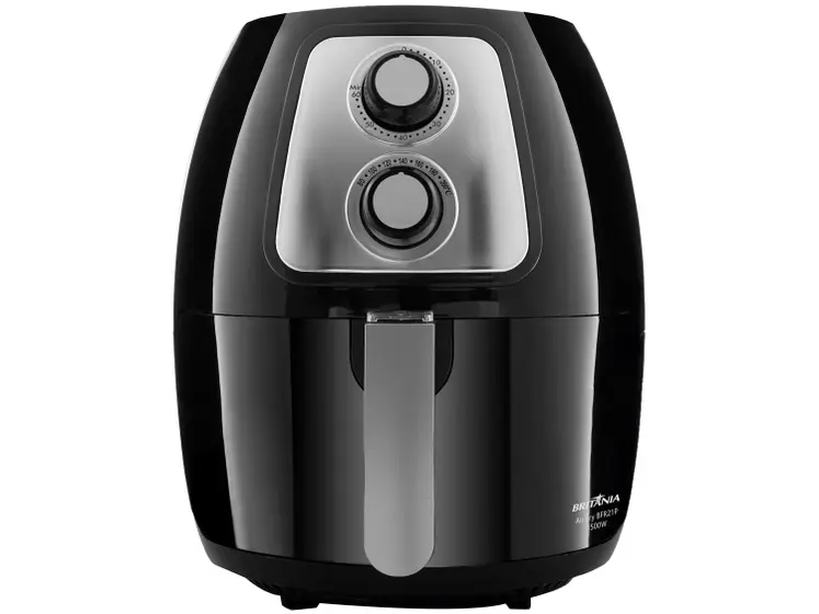 Fritadeira Elétrica Air Fryer Britânia Preta 4L com Timer BFR21P
