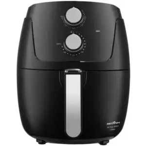 Fritadeira Elétrica Air Fryer Britânia Preta 4,2L com Timer BFR37 Fritadeira Elétrica Air Fryer Britânia Preta 4,2L com Timer BFR37