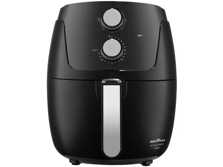 Fritadeira Elétrica Air Fryer Britânia Preta 4,2L com Timer BFR37