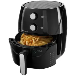 Fritadeira Elétrica Air Fryer Cadence Super Light Fryer Preta 3,8L com Timer FRT555 Fritadeira Elétrica Air Fryer Cadence Super Light Fryer Preta 3,8L com Timer FRT555