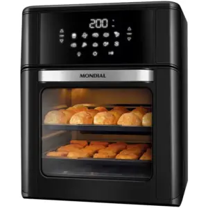 Fritadeira Elétrica Air Fryer Mondial Preta 12L AFO-12L-FB Fritadeira Elétrica Air Fryer Mondial Preta 12L AFO-12L-FB
