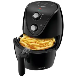 Fritadeira Elétrica Air Fryer Mondial Pratic Preta 3,5L com Timer AF-35-BF Fritadeira Elétrica Air Fryer Mondial Pratic Preta 3,5L com Timer AF-35-BF
