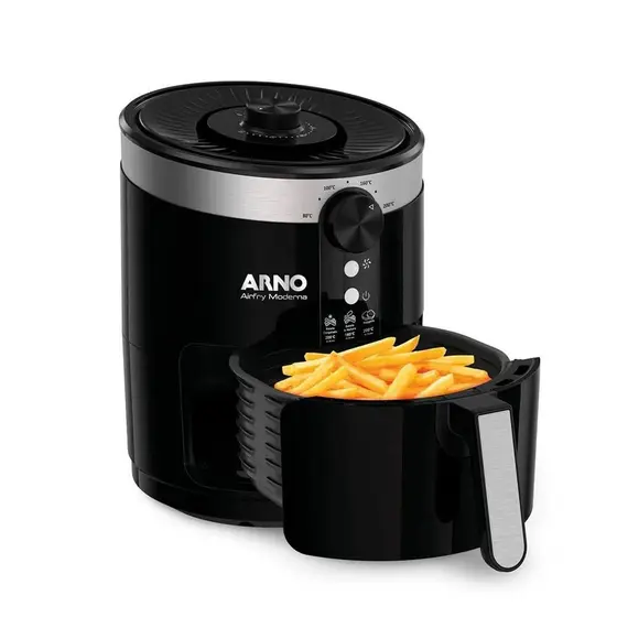Fritadeira Elétrica Air Fryer Arno Moderna Preta 3,5L 127V PFRY EY1208B1