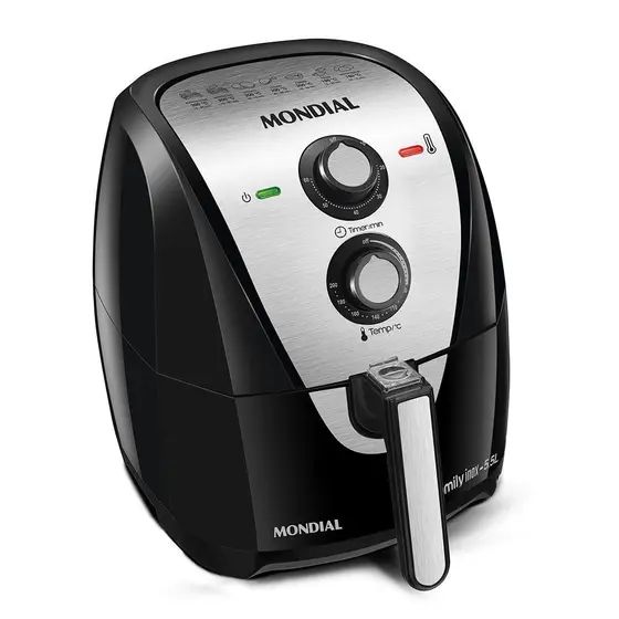 Fritadeira Elétrica Air Fryer Mondial Grand Family Inox 5,5L 220V AF-55I