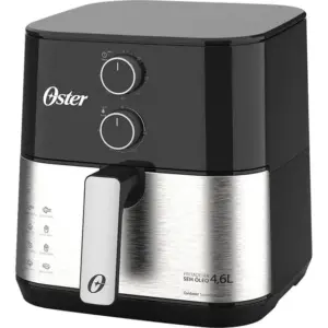 Fritadeira Elétrica Air Fryer Oster Compact Inox Preta 4,6L Fritadeira Elétrica Air Fryer Oster Compact Inox Preta 4,6L
