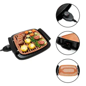Grelha Grill Elétrico por Indução Innovare E-commerce Antiaderente Portátil