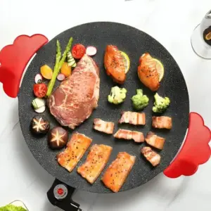 Chapa Frigideira Elétrica Grill com 5 Temperaturas