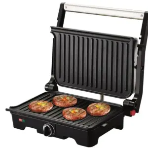 Grill Elétrico Arno Dual com Antiaderente Preto e Inox 127V GNOX