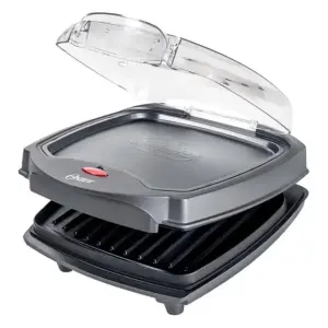 Grill Burger Elétrico Oster 2 em 1 Inox com Estufa 127V OGRL500