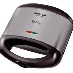 Sanduicheira Grill Mondial Premium Preta Inox 800W 220V Sanduicheira Grill Mondial Premium Preta Inox 800W 220V