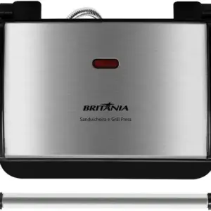 Grill e Sanduicheira Britânia Press Inox Antiaderente 110V BGR27I