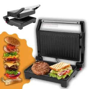 Grill Elétrico Austin A5 Antiaderente 2 Chapas Aço Inox 750W 127V/220V Grill Elétrico Austin A5 Antiaderente 2 Chapas Aço Inox 750W 127V/220V