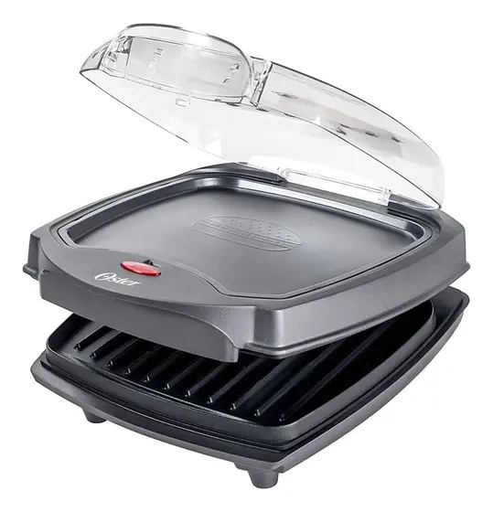 Grill Elétrico Burger Oster 2 em 1 com Estufa 1200W OGRL500