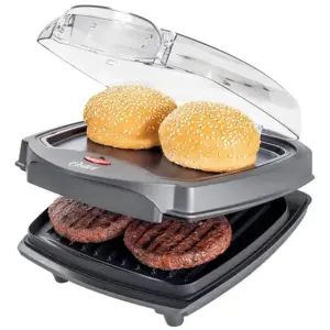 Grill Elétrico Burger Oster 2 em 1 com Estufa e Duas Chapas 220V OGRL500 Grill Elétrico Burger Oster 2 em 1 com Estufa e Duas Chapas 220V OGRL500