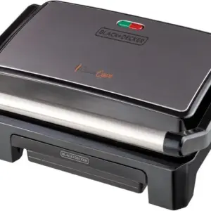 Grill Elétrico Black+Decker Cuisine Expert Preto e Inox 800W 127V G1200 Grill Elétrico Black+Decker Cuisine Expert Preto e Inox 800W 127V G1200