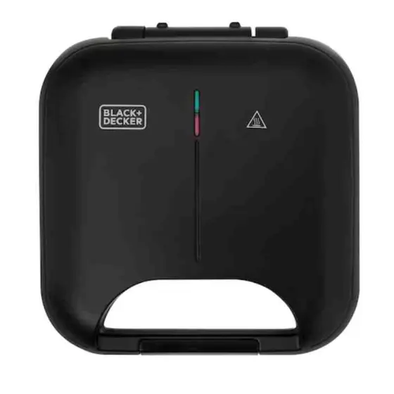 Grill Elétrico e Máquina de Waffle Black+Decker 2 em 1 220V