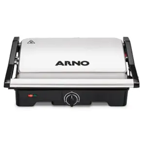 Grill Elétrico Arno Dual para Hambúrguer, Carne e Legumes 1100W 220V Grill Elétrico Arno Dual para Hambúrguer, Carne e Legumes 1100W 220V