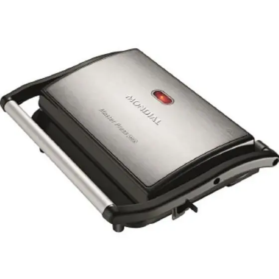 Grill Elétrico Mondial Master Press Prata 220V PG01