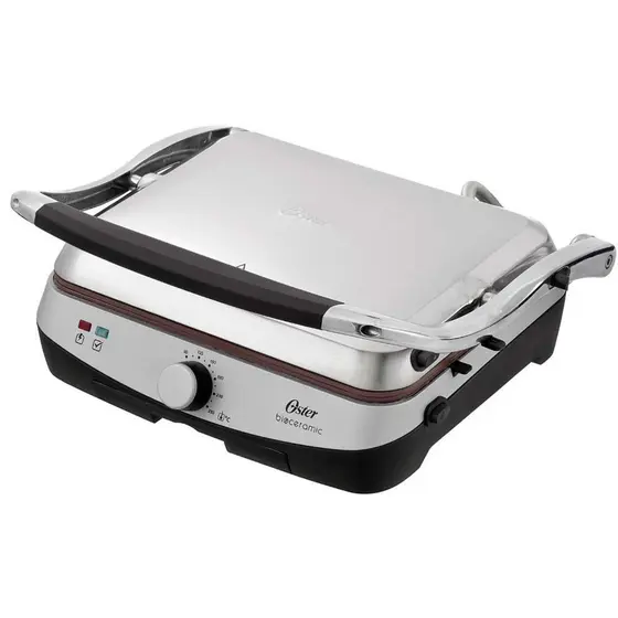 Grill Elétrico Multiuso Oster Bioceramic Prata 220V