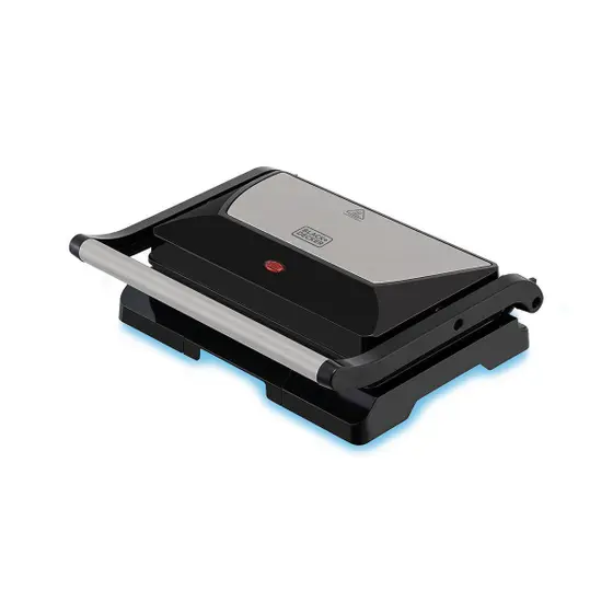 Grill Elétrico Panini Prensa Black+Decker Inox 800W G1200