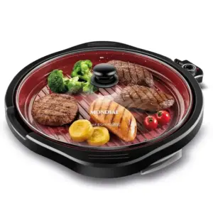 Grill Elétrico Mondial Cook & Grill 40 Red Preto 1270W 220V G-03