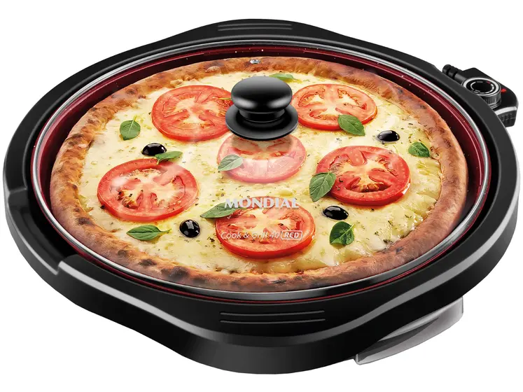 Grill Elétrico Mondial Redondo Antiaderente 1270W G-03-RC