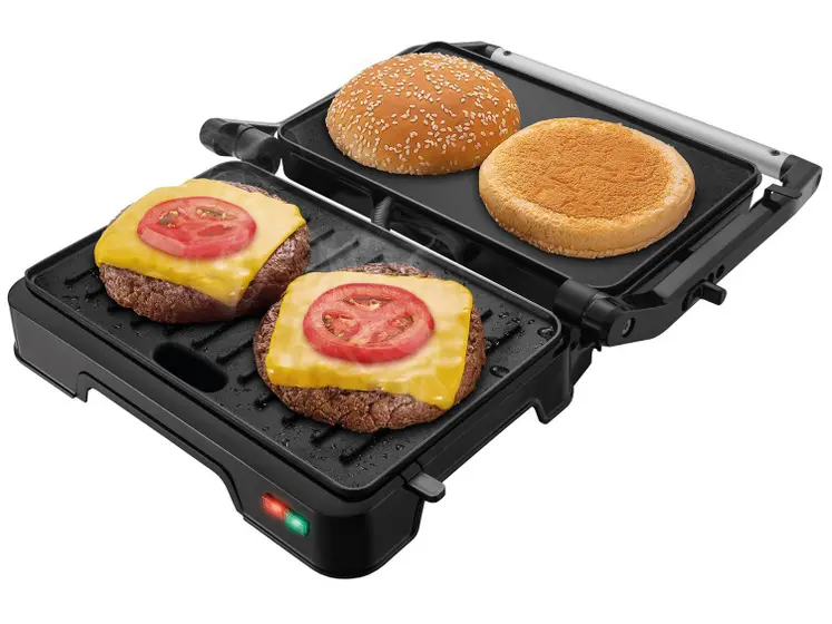 Grill Sanduicheira Mondial Master Press Duo 3 em 1 com Chapa 1000W PG-01-180