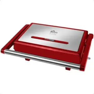 Grill Panini Elétrico Kian Vermelho 1200W 127V Grill Panini Elétrico Kian Vermelho 1200W 127V