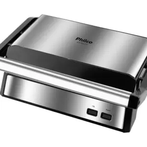 Sanduicheira Grill Philco Maxx Clean 2 em 1 Retangular Antiaderente 1000W PGR21PI Sanduicheira Grill Philco Maxx Clean 2 em 1 Retangular Antiaderente 1000W PGR21PI