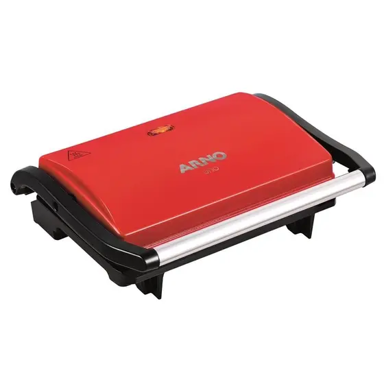Grill Sanduicheira Arno Luxx Red Antiaderente 760W 127V