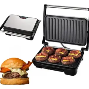 Grill Sanduicheira Elétrico Sokany para Churrasco, Carne e Grelhados Preto Grill Sanduicheira Elétrico Sokany para Churrasco, Carne e Grelhados Preto