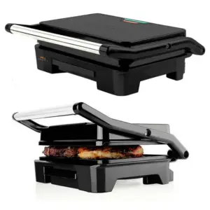 Grill Sanduicheira Mallory ChefPro Black e Inox Antiaderente com Coletor de Gordura 900W Grill Sanduicheira Mallory ChefPro Black e Inox Antiaderente com Coletor de Gordura 900W