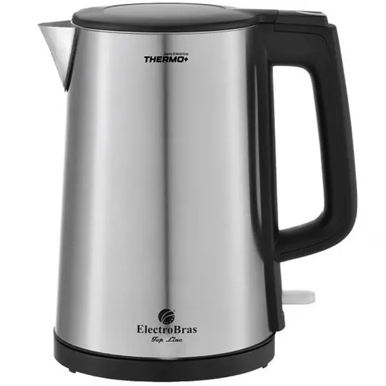 Chaleira Elétrica Electrobras Thermo+ 1.5L 1200W 127V Prata/Preta EBJE-04