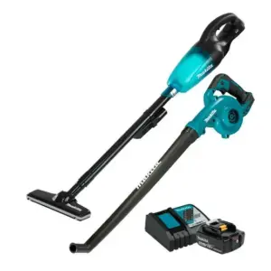 Kit Aspirador a Bateria 18V e Soprador 18V Makita DCL180ZB