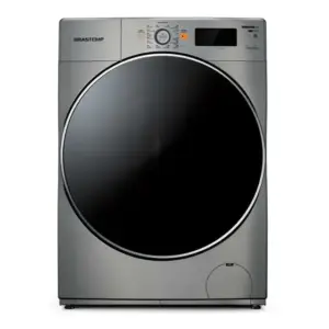Lava e Seca Brastemp 10.1kg/6kg Prata Água Quente com Ciclo Tira Manchas Pro BNQ10AS