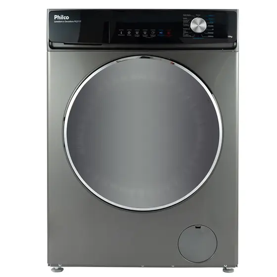 Lava e Seca Philco Eco Inverter 10kg Inox com 16 Programas PLS11T
