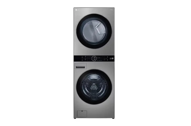 Lava e Seca LG Smart WashTower 17kg Aço Escovado com Wi-Fi WK17VS6A